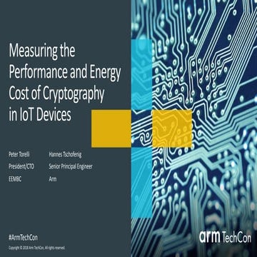 Measuring the Performance and Energy Cost of Cryptography in IoT Devices