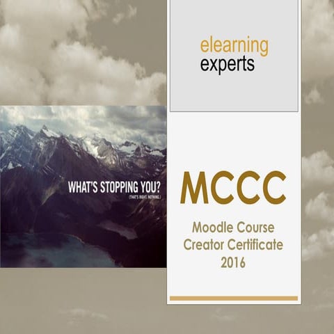 Moodle Course Creator Certificate 2016