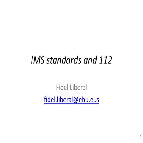 EENA 2016 - Standards Update (2/3)