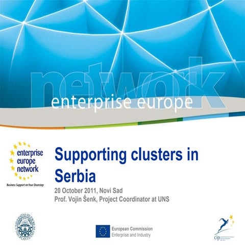 Supporting clusters in Serbia