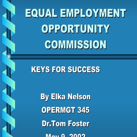 Eeoc Oper Mgt 345 Presentation