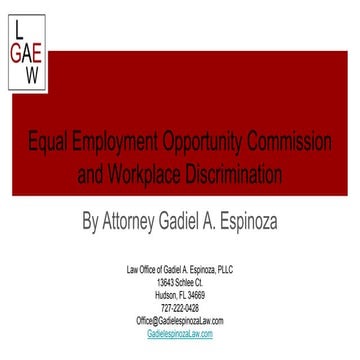 EEOC and workplace discrimination