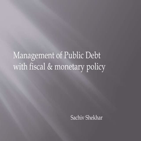 ECONOMIC ENVIRONMENT POLICY 