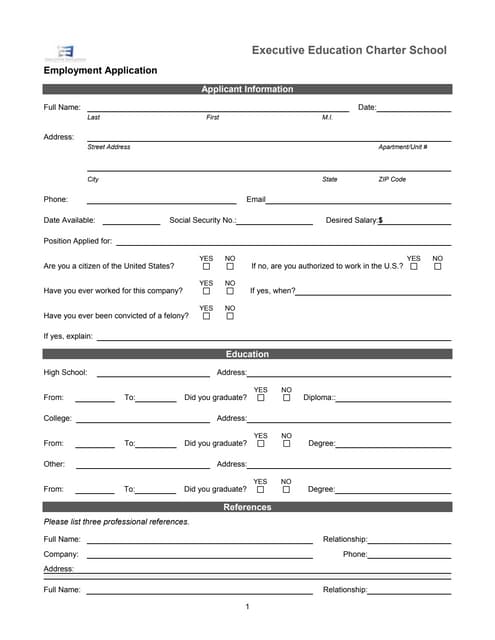 Job application | PDF
