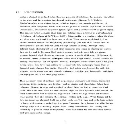 EXTENDED ESSAY  : BIOLOGY