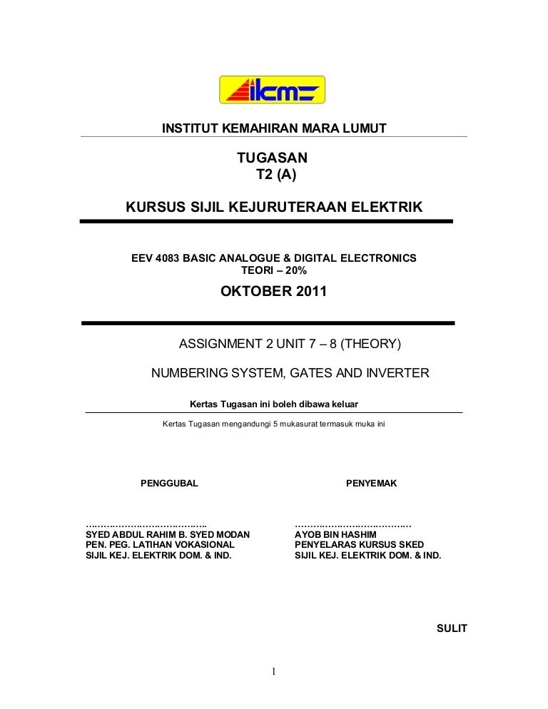 Eev 4083 T2 A Assignment Jul Dis 2011