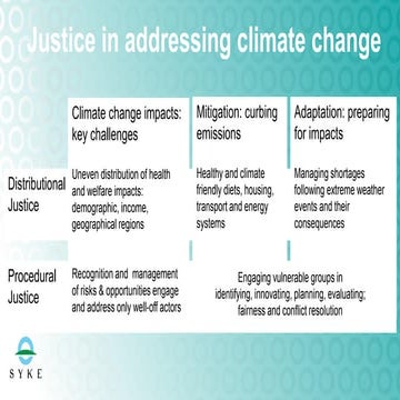 Eeva Primmer's comment: Justice in addressing climate change