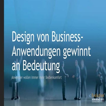 eEvolution Design von Business-Anwendungen