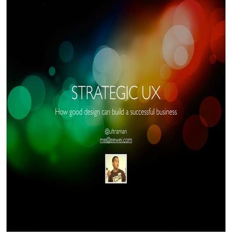 Strategic UX - Good Design = Good Business