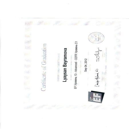 Ef School Certificate | PDF