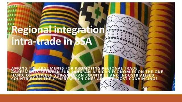 Presentation 2 regional trade
