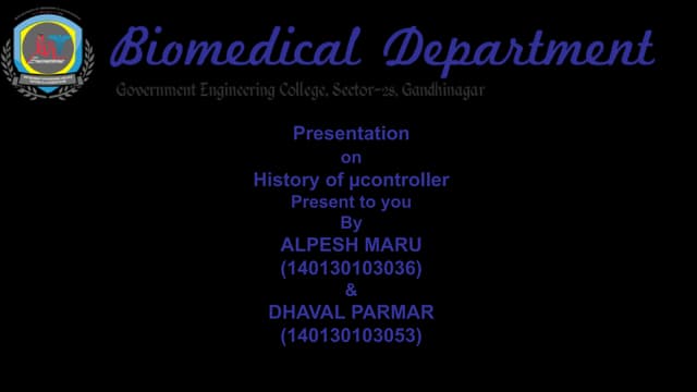 Presentation on History of Microcontroller(Updated - 2)