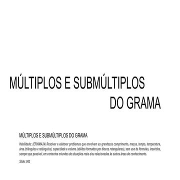 Comprehensive Guide to Multiples and Submultiples of the Gram with ...