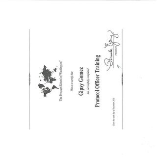 PROTOCOL OFFICER TRAINING