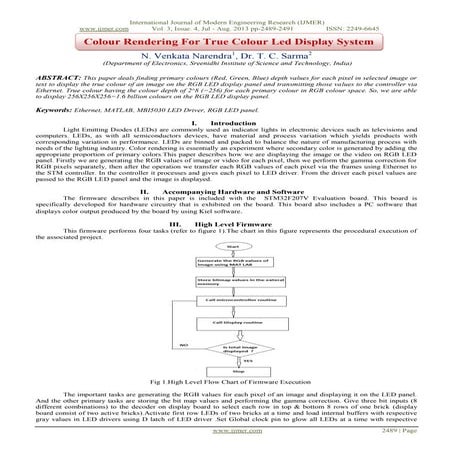 Colour Rendering For True Colour Led Display System | PDF