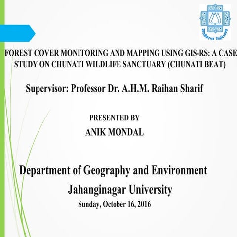 Gis application on forest management | PPTX