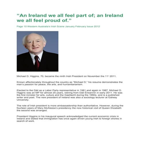 An Ireland we all feel part of