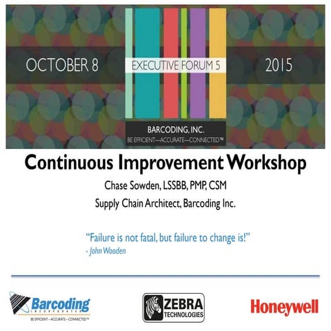 Continuous Improvement Program Workshop | PPT