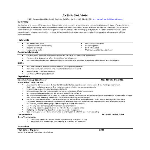 AYSHA SALMAN CV