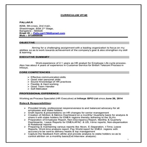 Deepa cv pmo. | PDF