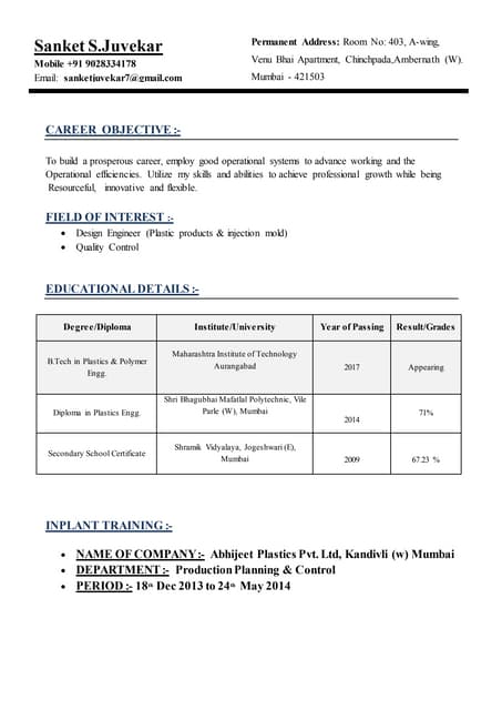 T4748_Sanket Juvekar_Resume