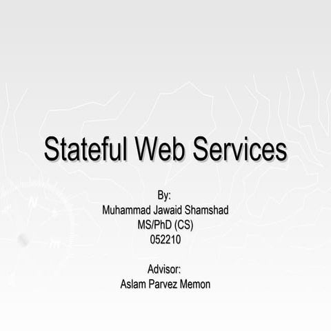 Stateful Web Services - Presentation
