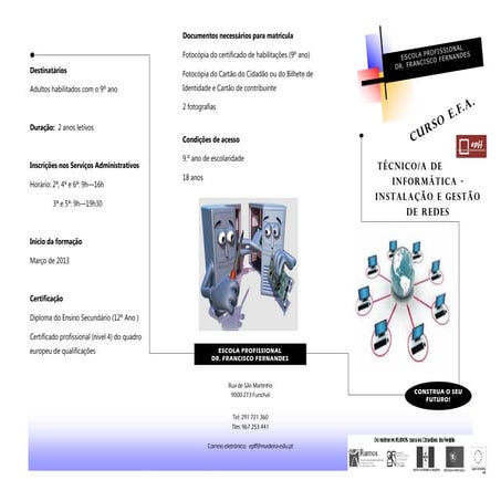 Efa Técnico de informática - Instalação e Gestão de Redes