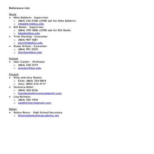 Reference List | PDF