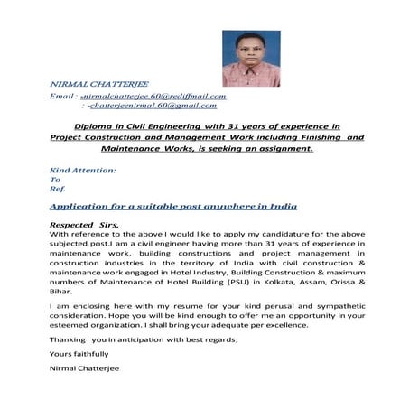 CV-31-Years experience