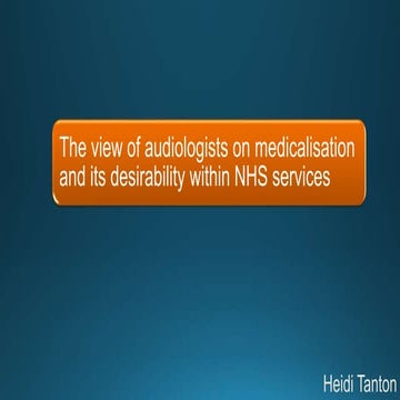 Medicalisation presentation | PPTX