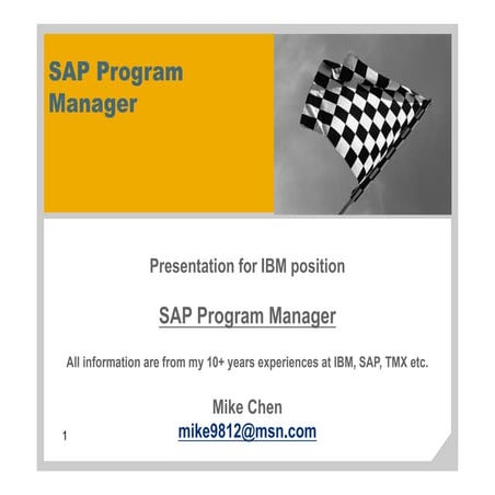 MikeChenIBM_SAP_ProMgr20160621
