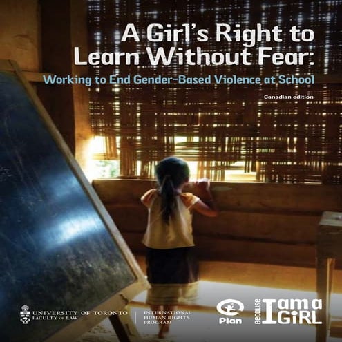 Gender Based Violence in Schools: Problems, Challenges and Measures | PPTX