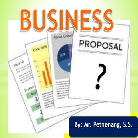 ENGLISH FOR BUSINESS-BUSINESS PROPOSAL