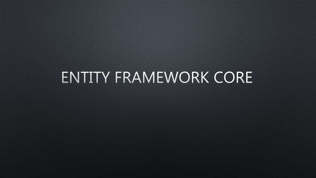 Ef core