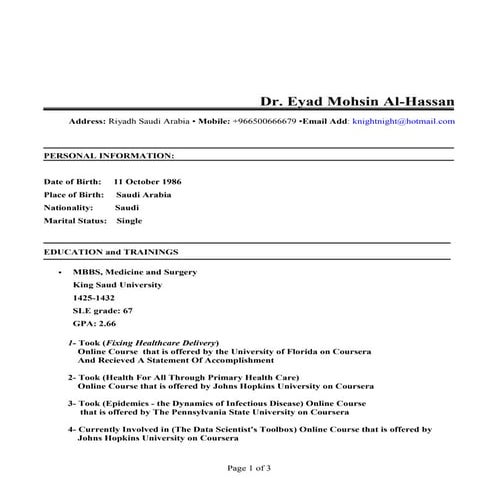 Andrew Rudin Md Bio | PDF