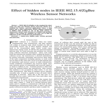 Efectos de nodos ieee 802.15.4 zig bee