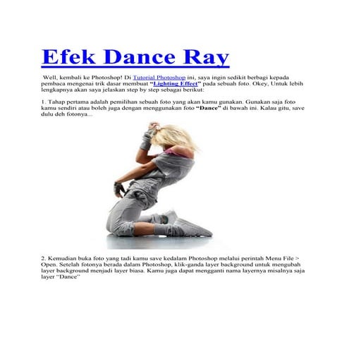 Efek dance ray