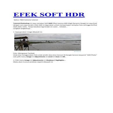 Efek soft hdr