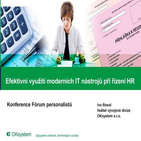 OKbase - Efektivní využití moderních IT nástrojů při řízení HR