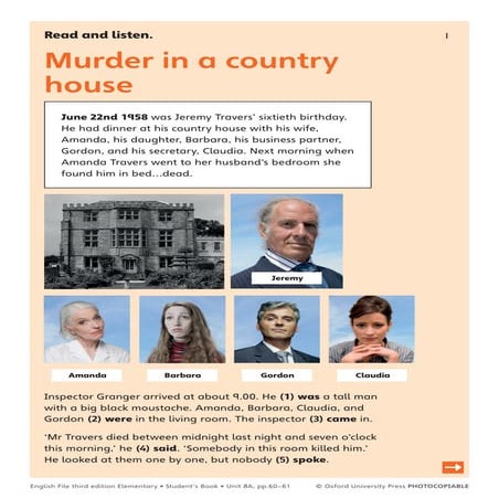 murder in a country house.