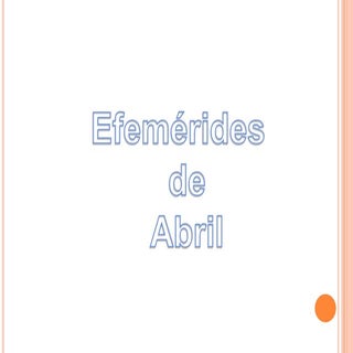 Efemerides de abril