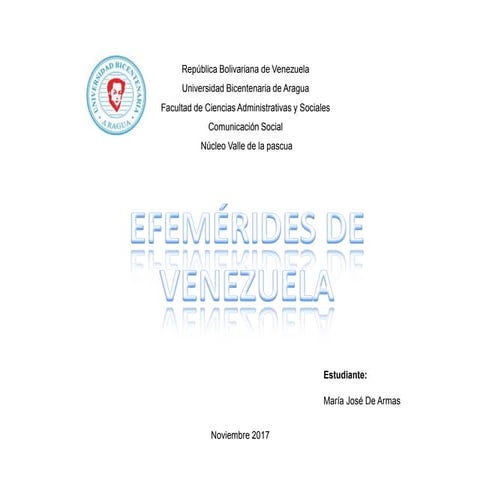 Efemerides de venezuela