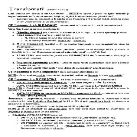 Efeseni 4.25-32 Transformaţi