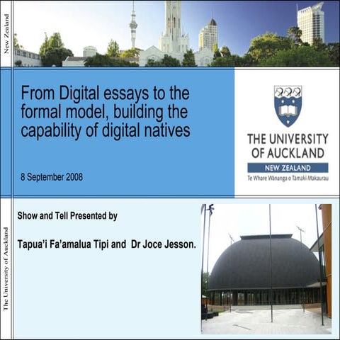 From Digital essays to the formal model, building the capability of digital n...