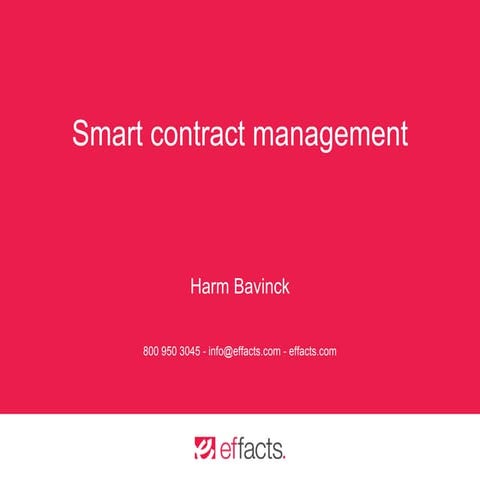 Effacts Academy - Smart Contract Management