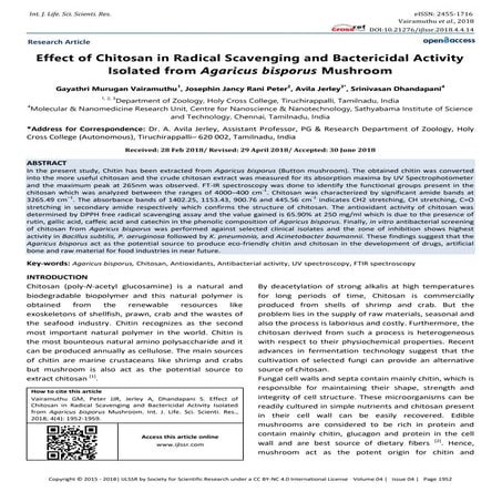 A simple and effective method for preparation of chitosan from chitin | PDF