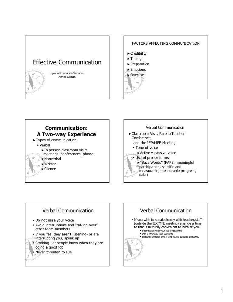 Effective Communication Handout