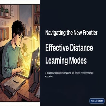 Effective-Distance-Learning-Modes.pdf ppt | PDF