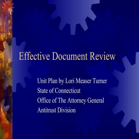 Effective Document Review