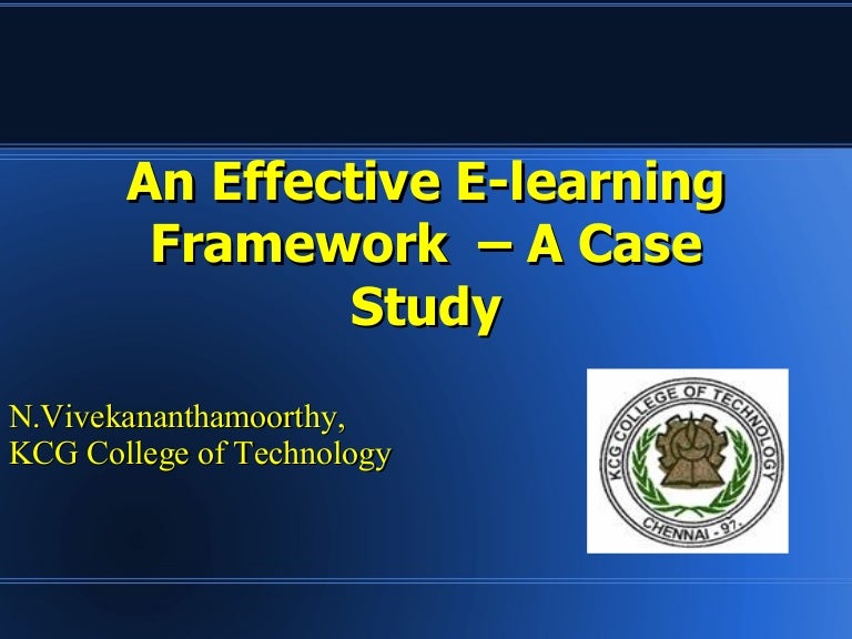 Effective Elearning Framework Effective Elearning Framework